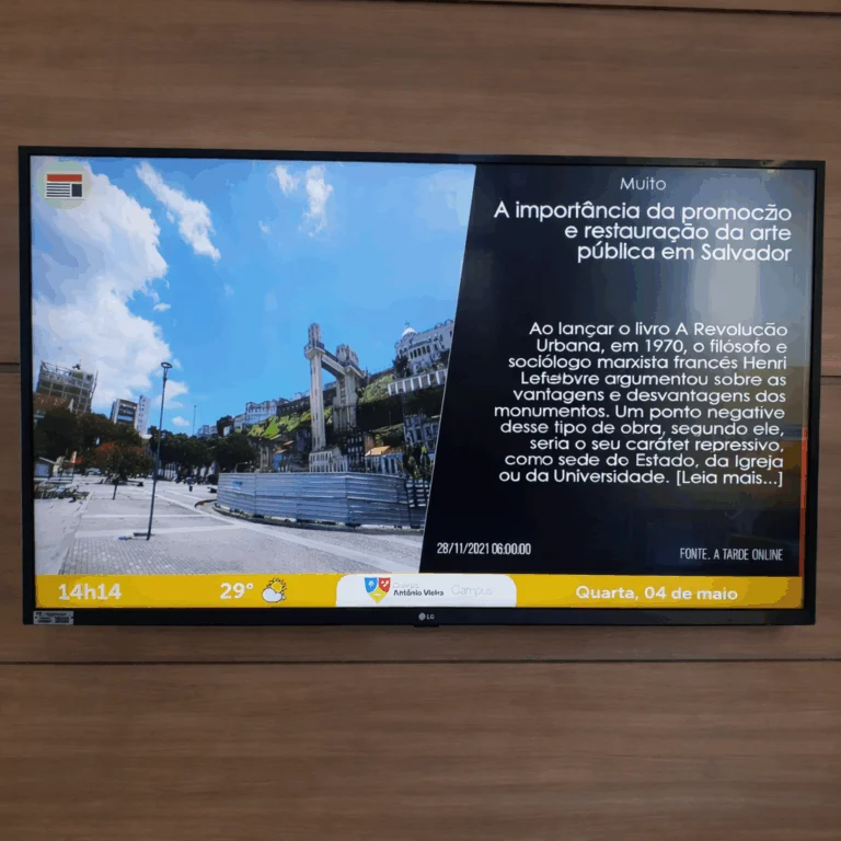 Exemplo de Sinalização Digital 1